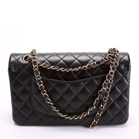 Chanel Classic Flap Medium Lambskin RFID Black Bag