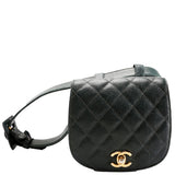 Chanel CC Turnlock Waist Belt   Size 75/30 Green Bag