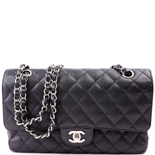 Chanel Classic Flap Medium Caviar Black Bag