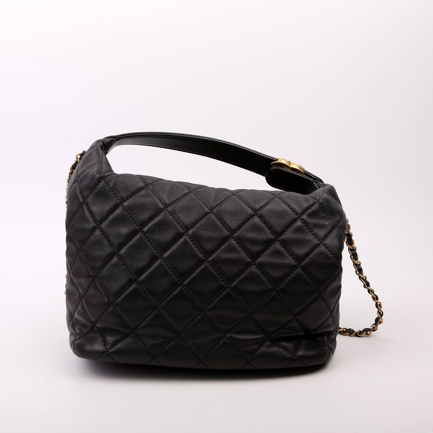 Chanel Perfect Meeting Hobo Lambskin 29M Black Bag