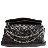 Chanel Paris-Moscow Red Square Kremlin Fold-Over Large Lambskin 12M Black Bag