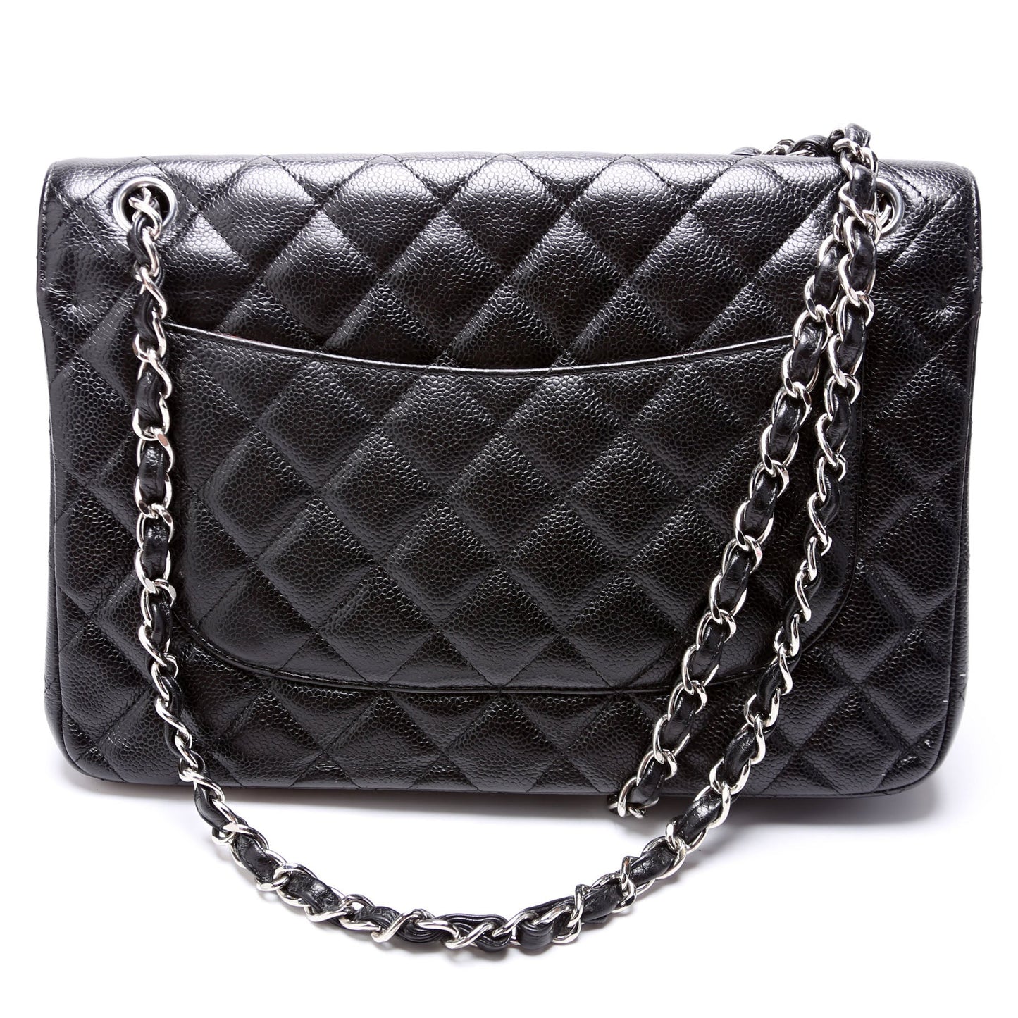 Chanel Classic Flap Jumbo Caviar 21-24M Black Bag