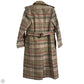 Coat Luxury Designer By Burberry In Plaid Pattern, Size: 2