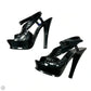 Shoes Luxury Designer By Yves Saint Laurent In Black, Size: 6.5