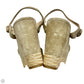 Sandals Luxury Designer By Prada In Beige, Size: 7.5
