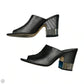 Sandals Luxury Designer By Chanel In Black & Silver, Size: 10