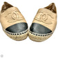 Shoes Luxury Designer By Chanel In Black & Tan, Size: 10.5