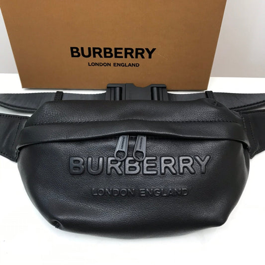 B-Berry - BB  Sonny Logo-Embossed Belt Bag Black For Men, Bags 12.2in/31cm