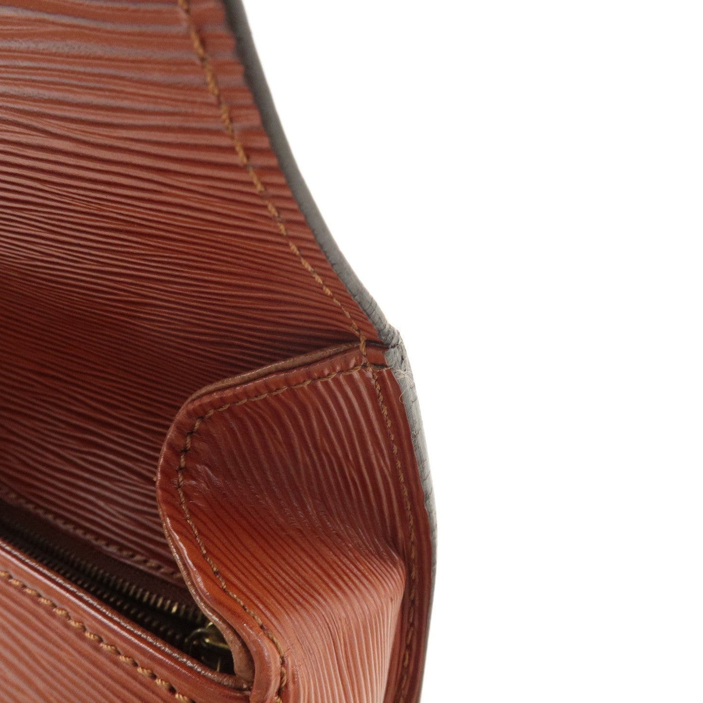 Louis Vuitton Epi Saint Cloud Shoulder Bag Kenya Brown M52193