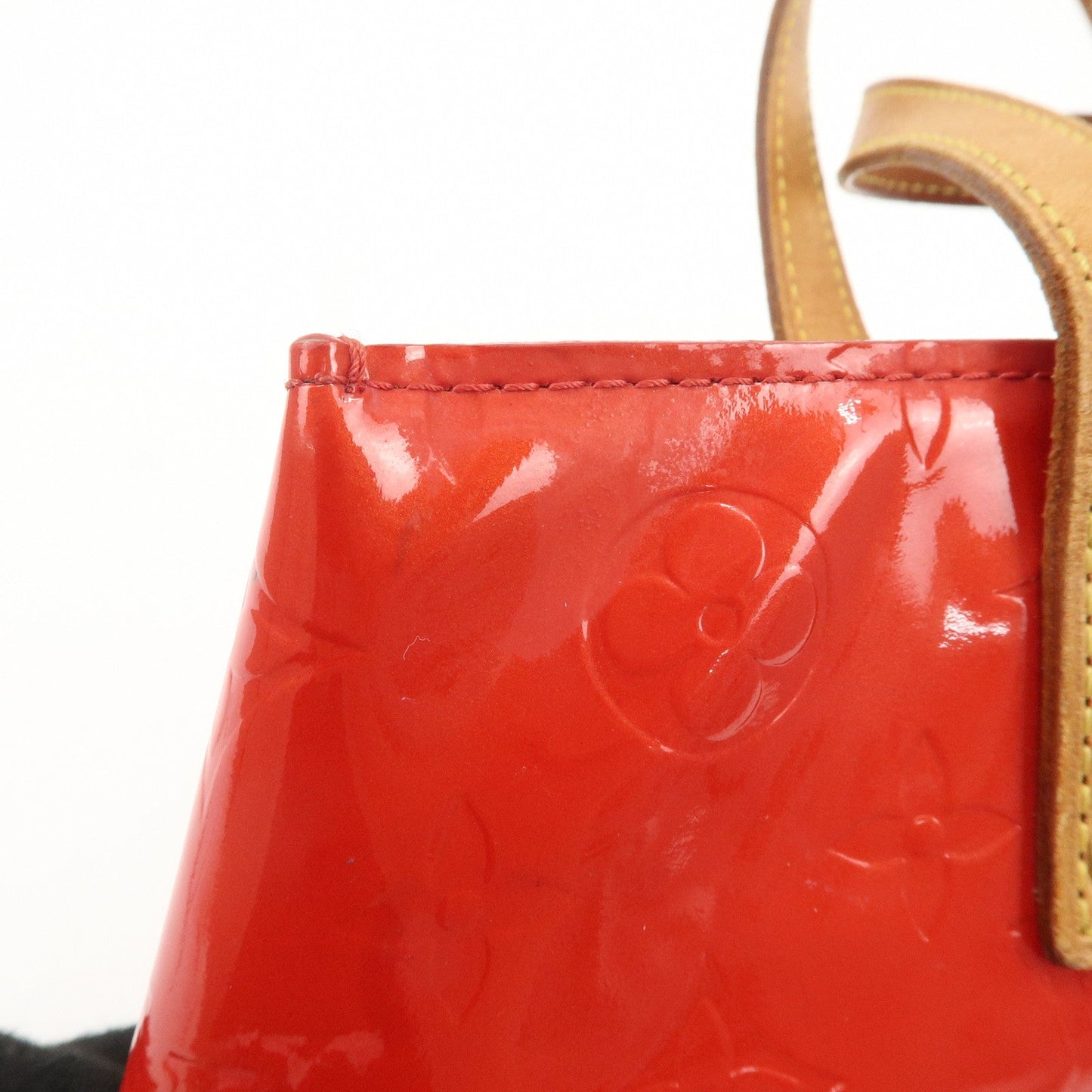 Louis Vuitton Monogram Vernis Lead PM Hand Bag M91088 Rouge