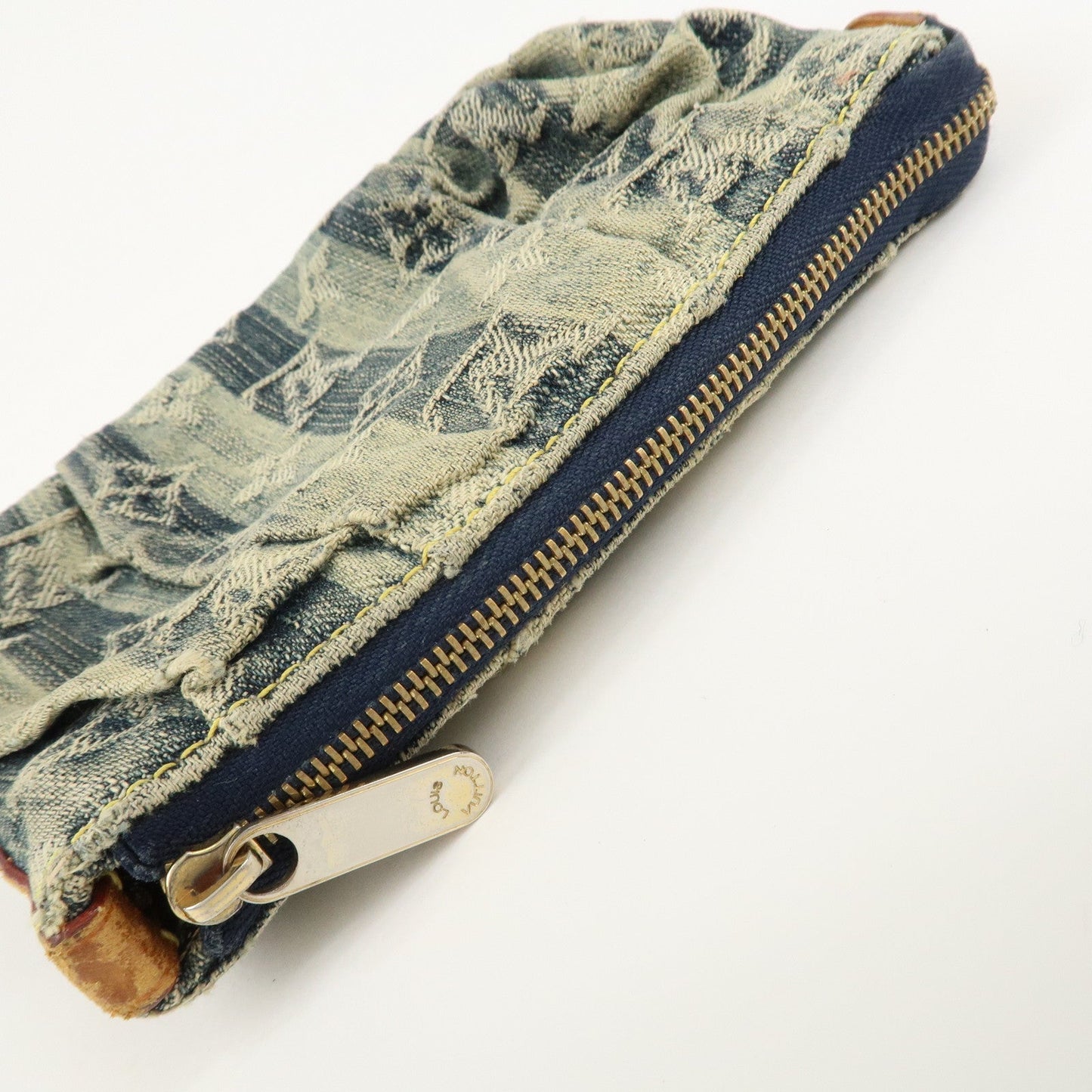 Louis Vuitton Monogram Denim Trousse Raye Pouch Blue M95335