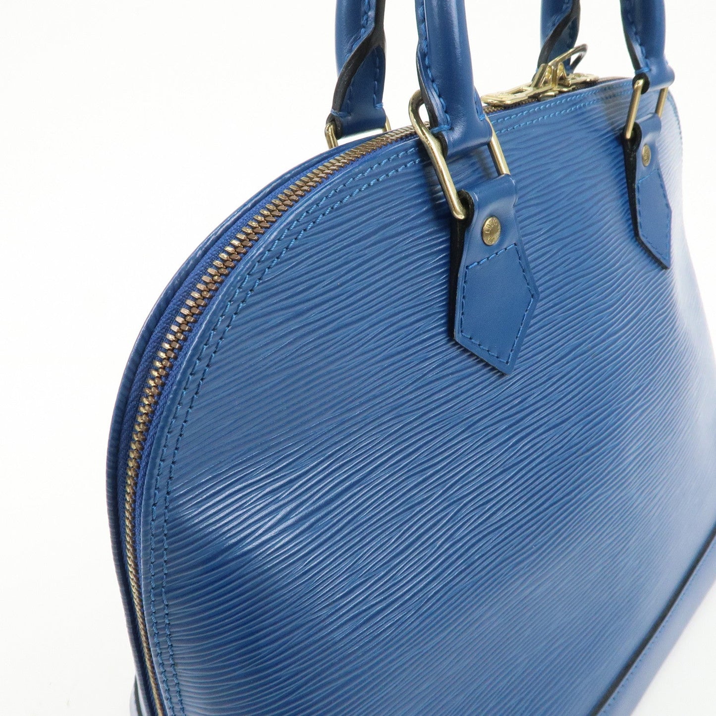 Louis Vuitton Epi Alma Hand Bag Shoulder Bag Toledo Blue M52145