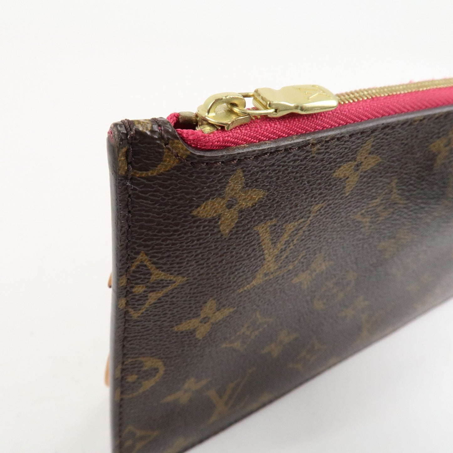 Louis Vuitton Monogram Pouch for Neverfull MM Tote Bag Fuchsia