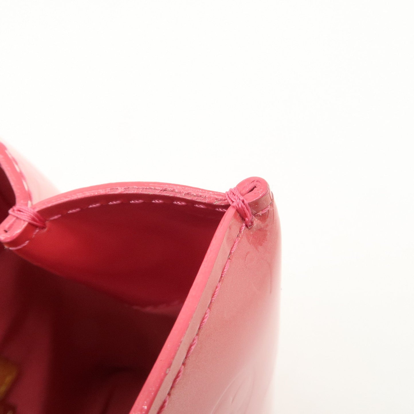 Louis Vuitton Monogram Vernis Lead PM Hand Bag Framboise M9132F