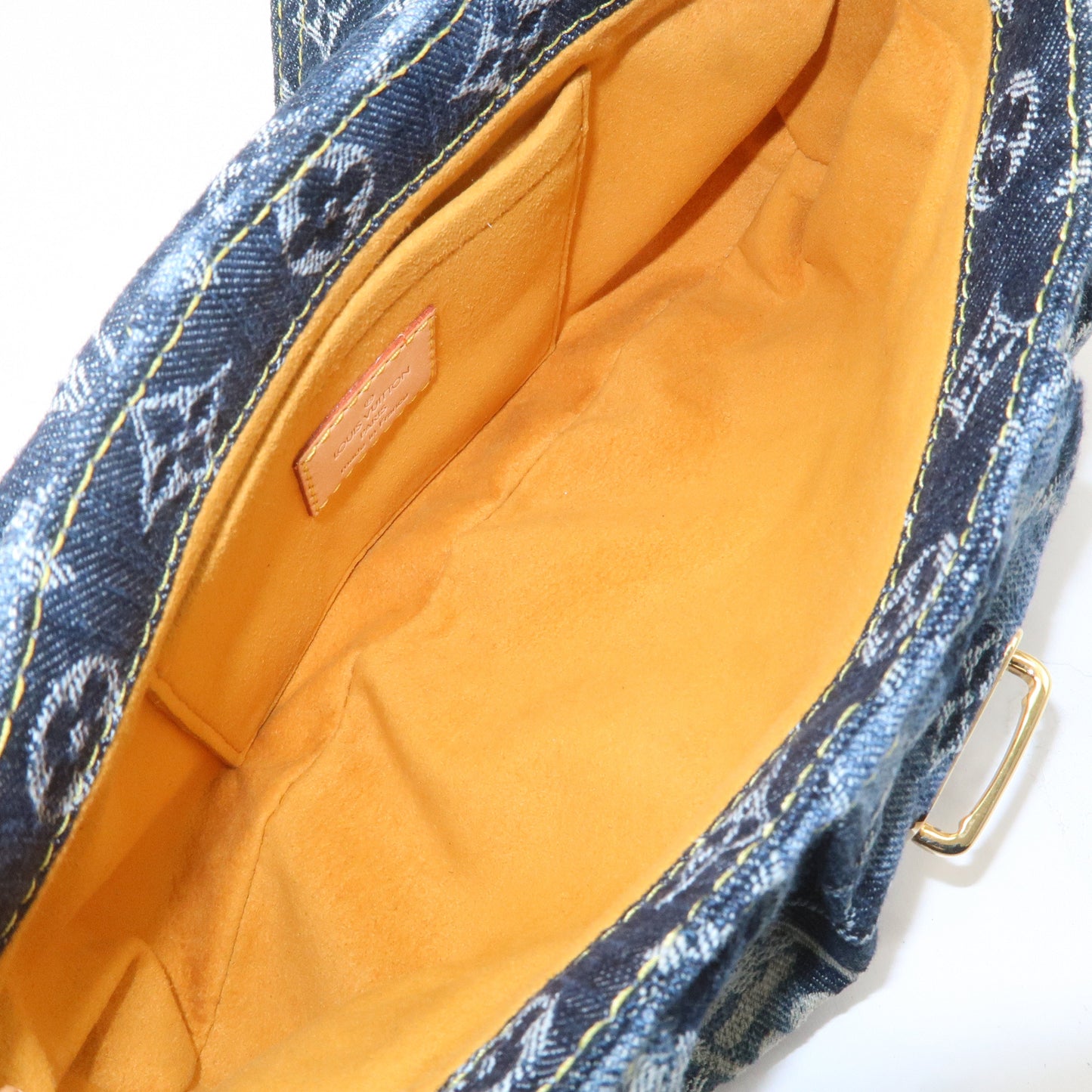 Louis Vuitton Monogram Denim Mini Pleaty Raye Shoulder Bag M95333