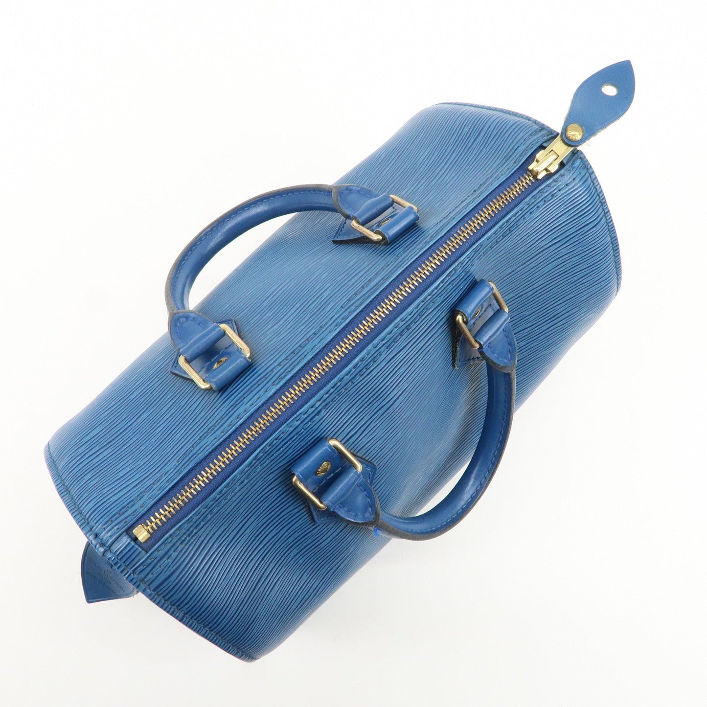 Louis Vuitton Epi Speedy 30 Hand Bag Boston Bag Blue M43005
