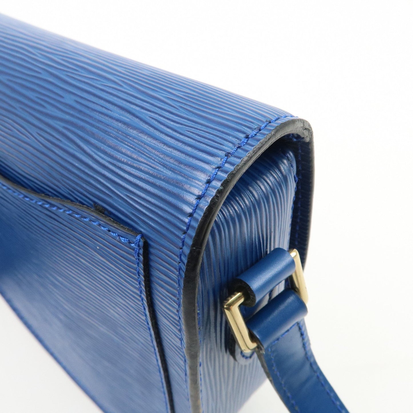 Louis Vuitton Epi Mini Saint Cloud Shoulder Bag Blue M52215