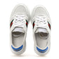 Amelia Calfskin Web Perforated Womens Platform 55mm Sneakers 36 White Bright Splash