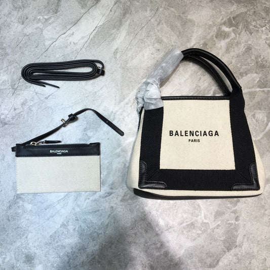 BLN-Ciaga Navy XS Tote Bag In Black, For Women,  Bags 12.6in/32Amelia 3903462HH3N9260