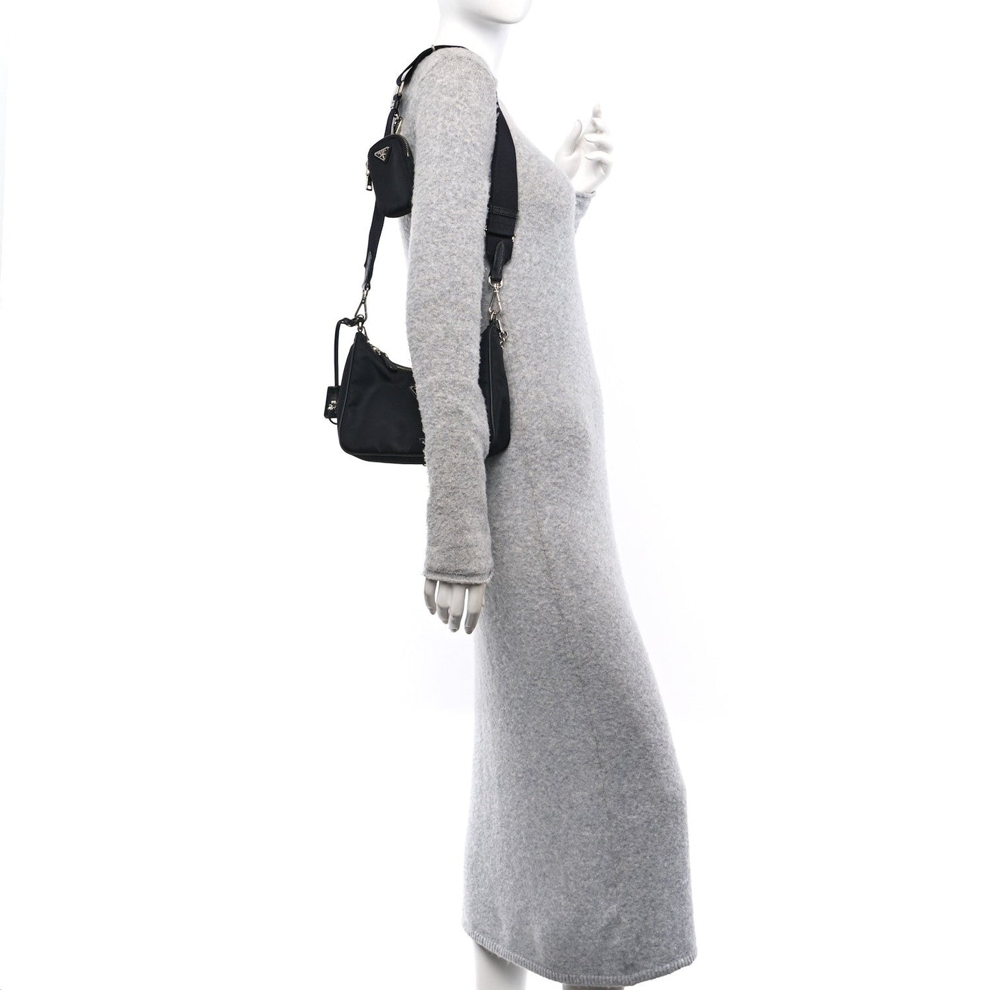 Prada Nylon Re-Edition 2005 Shoulder Bag Black