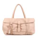 FENDI Seleria Linda Leather Shoulder Bag Hand Bag Pink 8BR442
