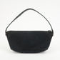 GUCCI Sherry Boat Bag GG Canvas Leather Hand Bag Black 141809