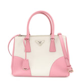 PRADA CITY CALF Triangle Logo Saffiano Leather 2Way Bag Pink B2863K