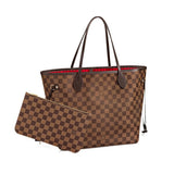 Louis Vuitton Damier Pouch Neverfull MM Tote Bag
