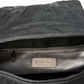 Chanel Black Textured Coated Nylon Flap Bag
