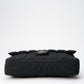Chanel Black Nylon Large Chocolate Bar Flap Bag