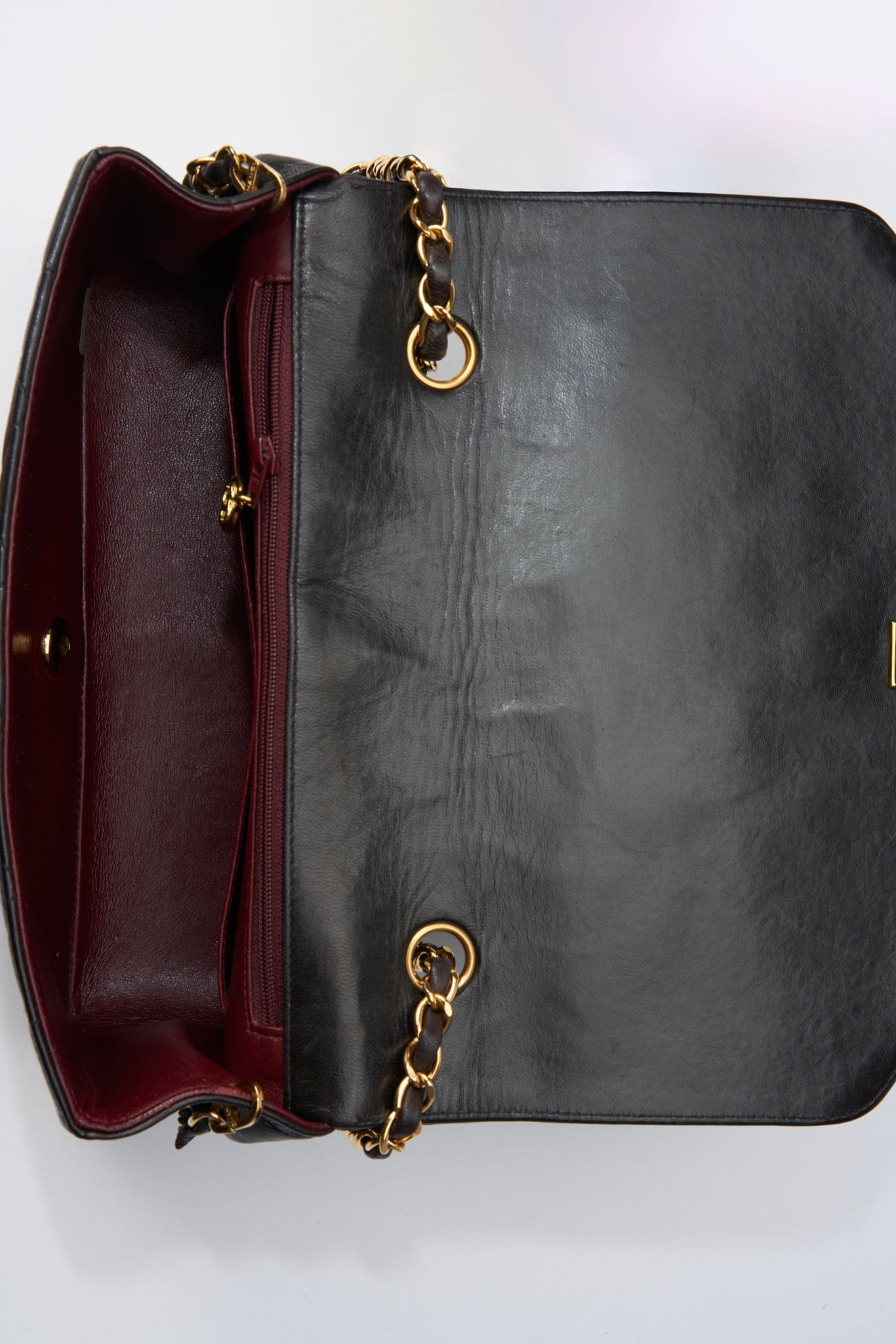 Chanel Diana Black Single Flap with 24k gold plated hardware