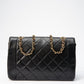 Chanel Diana Black Single Flap with 24k gold plated hardware