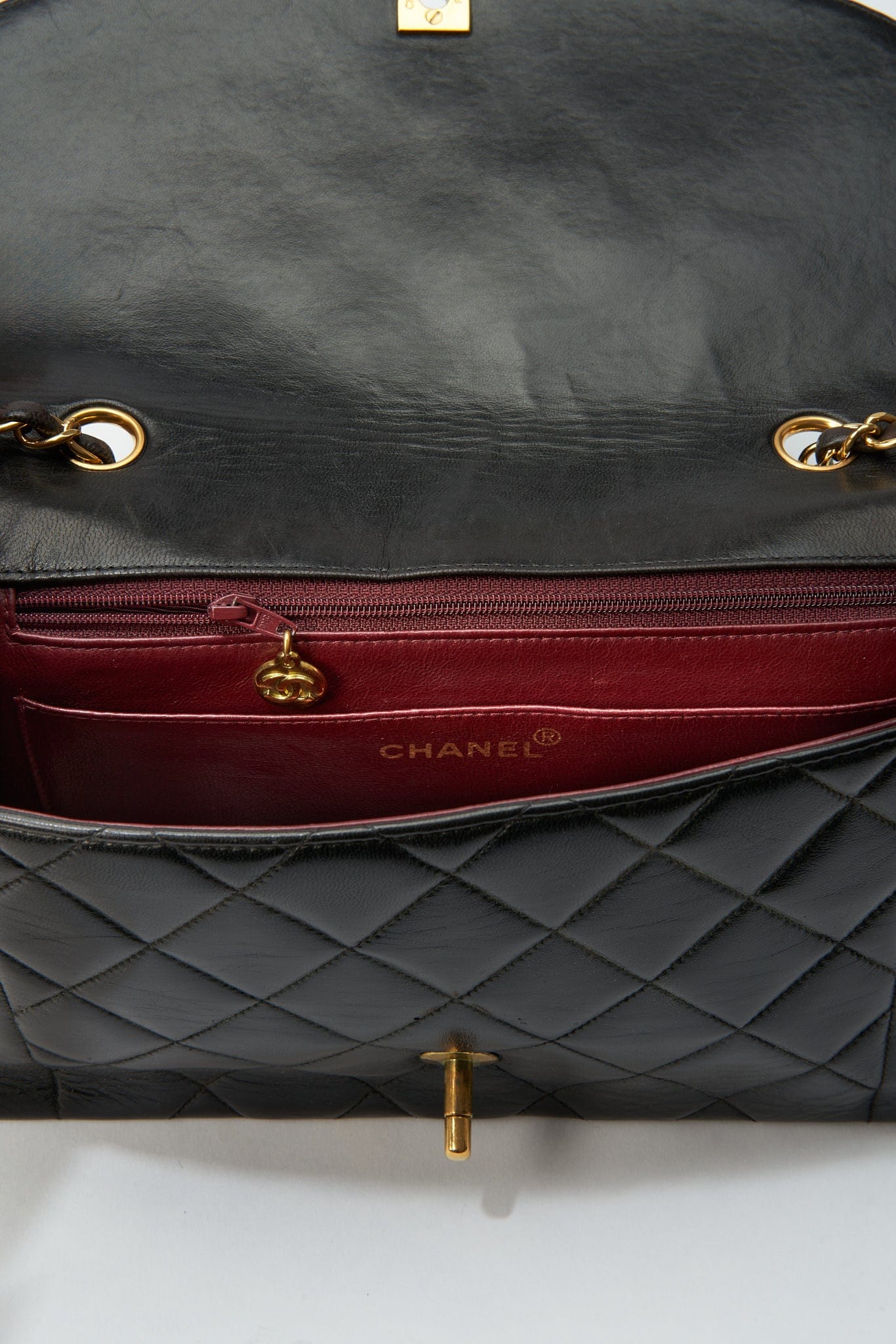 Chanel Diana Black Single Flap with 24k gold plated hardware