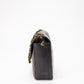 Chanel   Black Single Flap with 24k gold plated hardware
