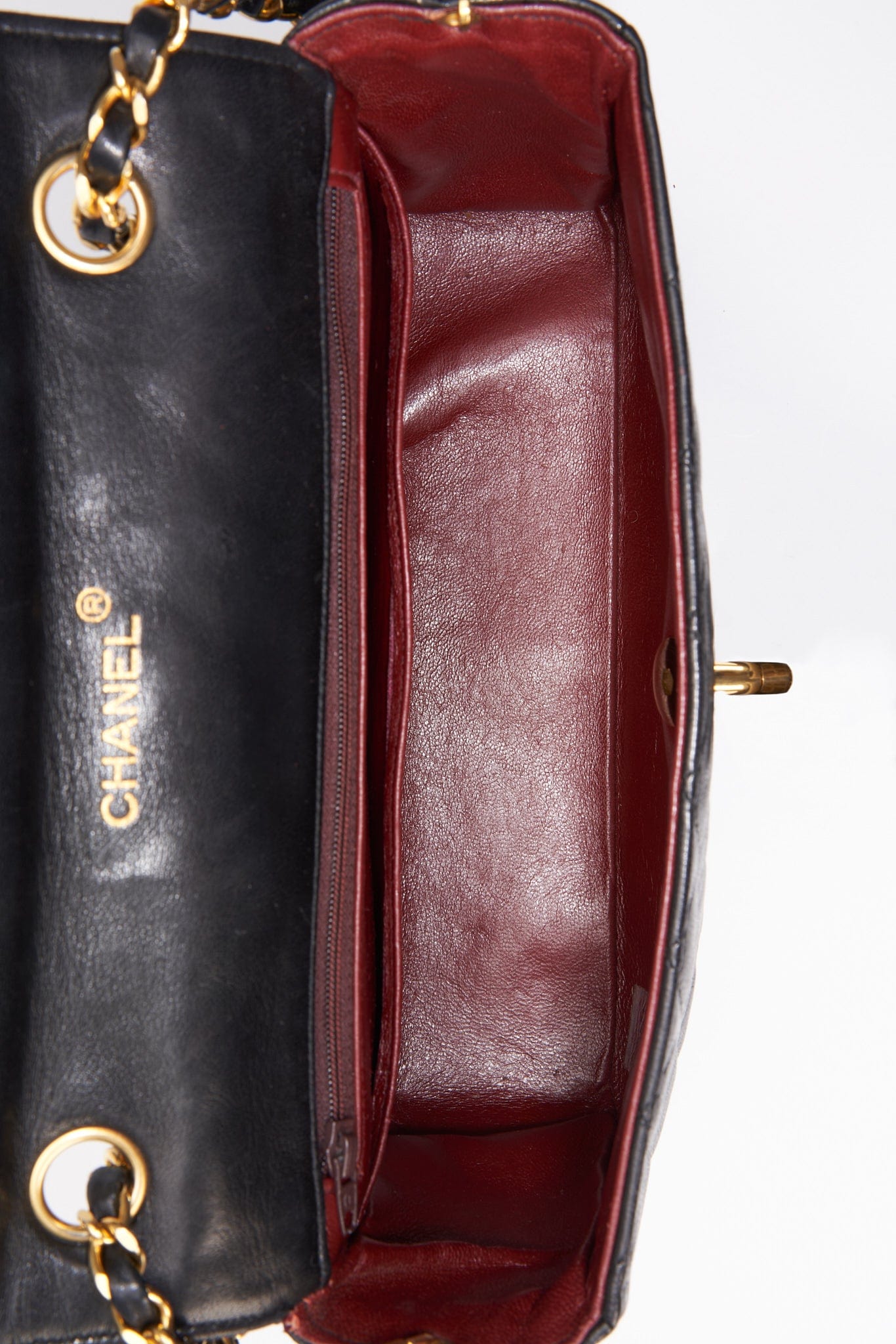 Chanel   Black Single Flap with 24k gold plated hardware
