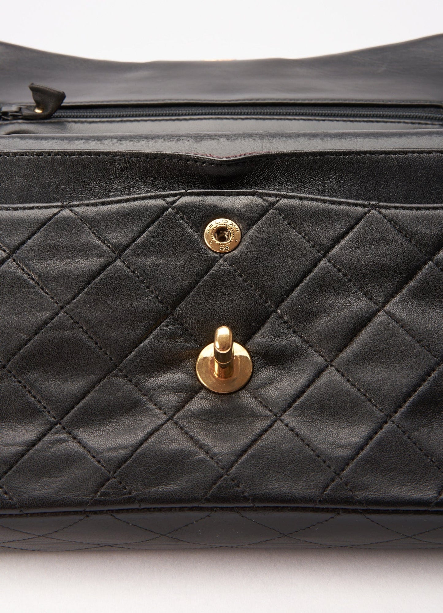 Chanel Classic Double Flap Bag Small Black Lambskin Leather