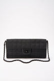 Chanel Black Nylon Travel Line Chocolate Bar Flap Bag