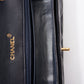 Chanel Single Flap Crossbody with 24K Gold Plated Hardware - Navy