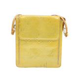 LOUIS VUITTON Vernis Motto Shoulder Bag Gris LV Auth 18430