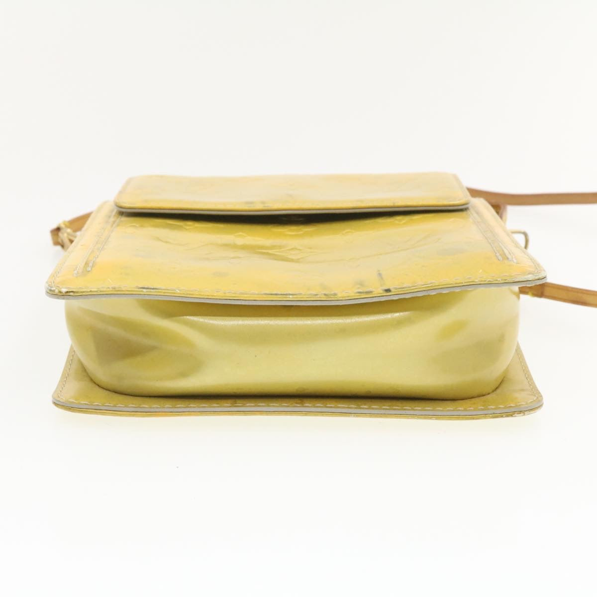 LOUIS VUITTON Vernis Motto Shoulder Bag Gris LV Auth 18430