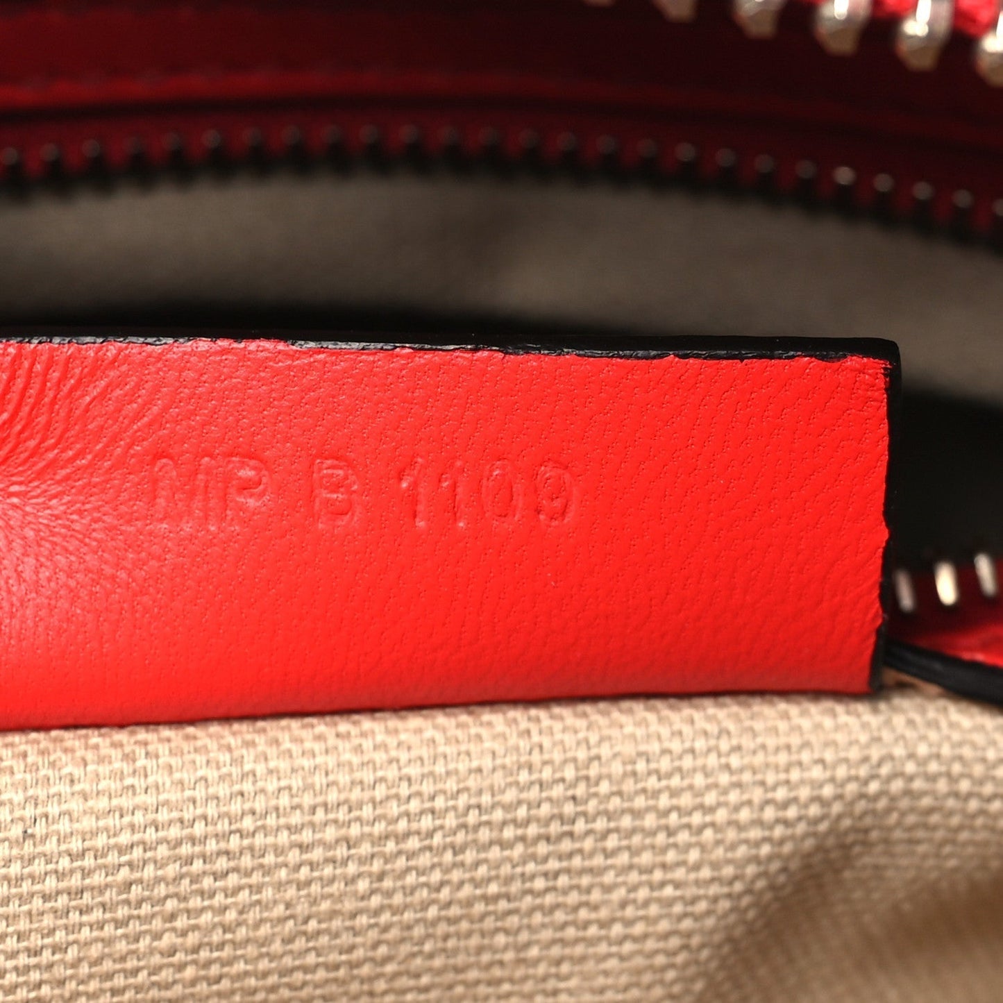 Givenchy Calfskin Crocodile Embossed Mini Antigona Red