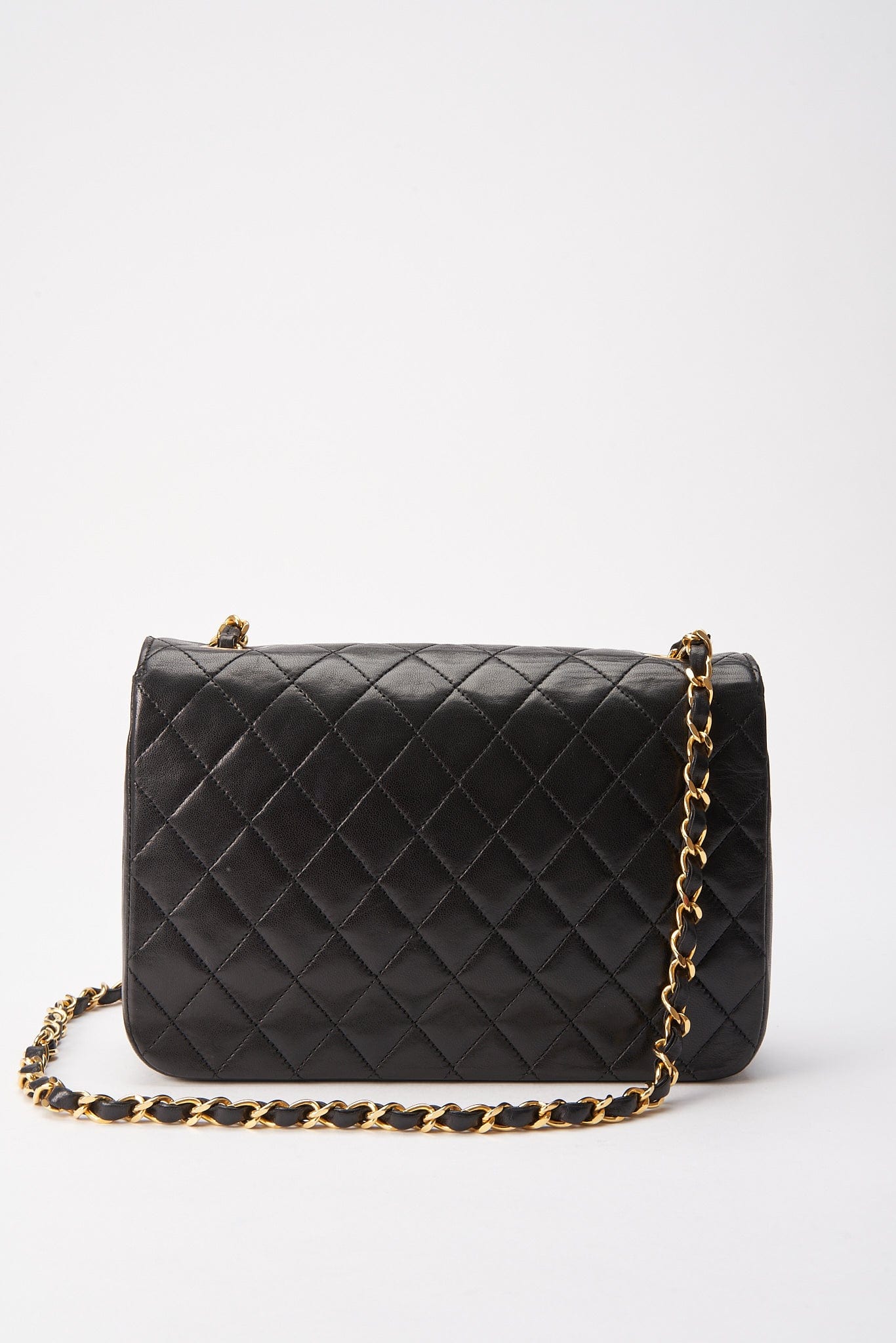 Chanel Black Single Flap with 24k gold plated hardware