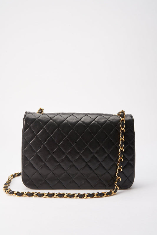 Chanel Black Single Flap with 24k gold plated hardware