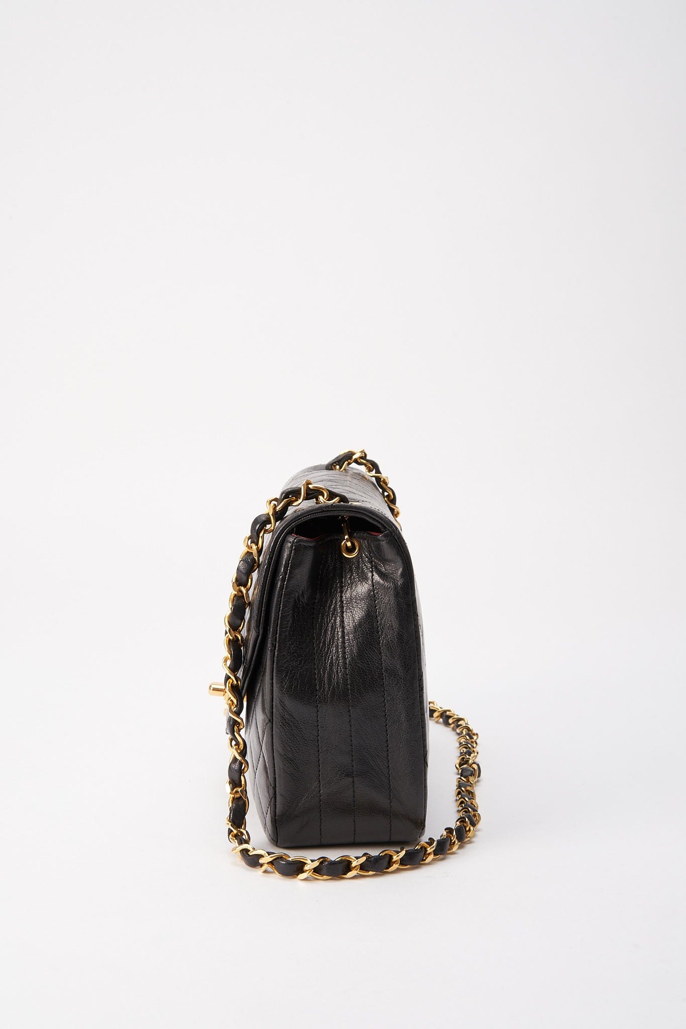 Chanel Black Single Flap with 24k gold plated hardware