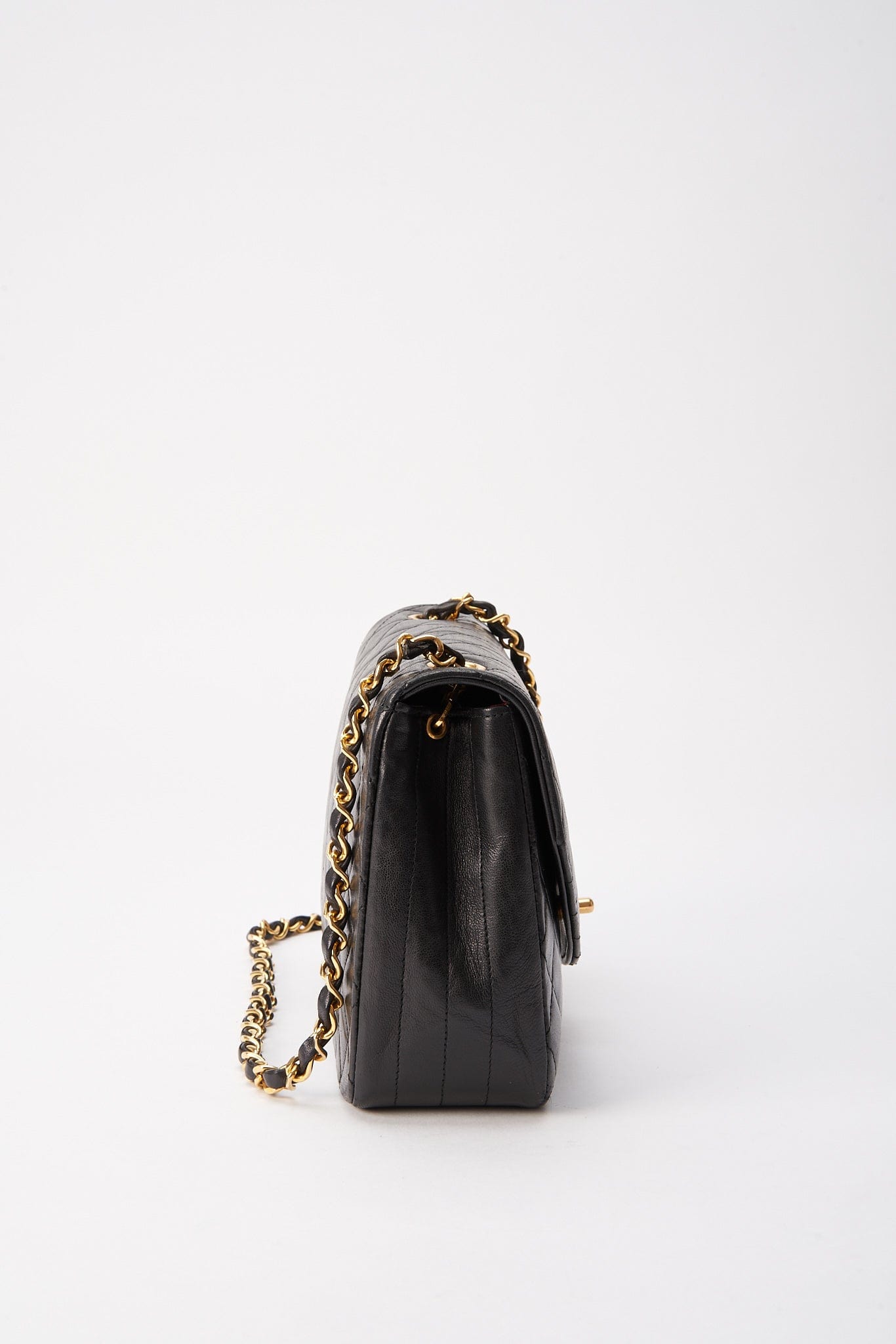 Chanel Black Single Flap with 24k gold plated hardware