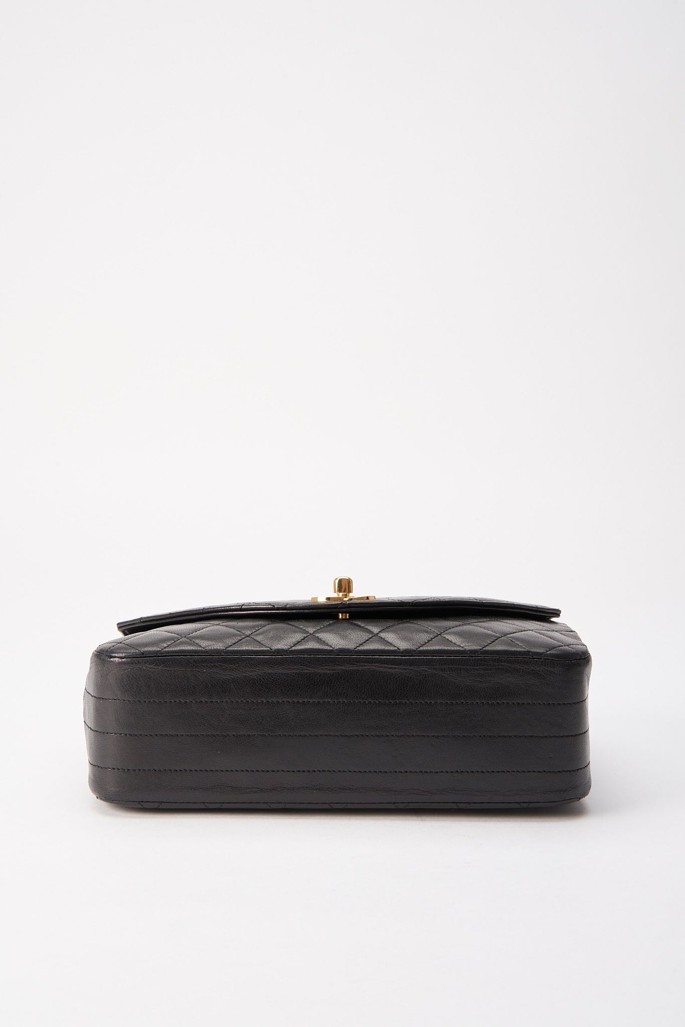 Chanel Black Single Flap with 24k gold plated hardware