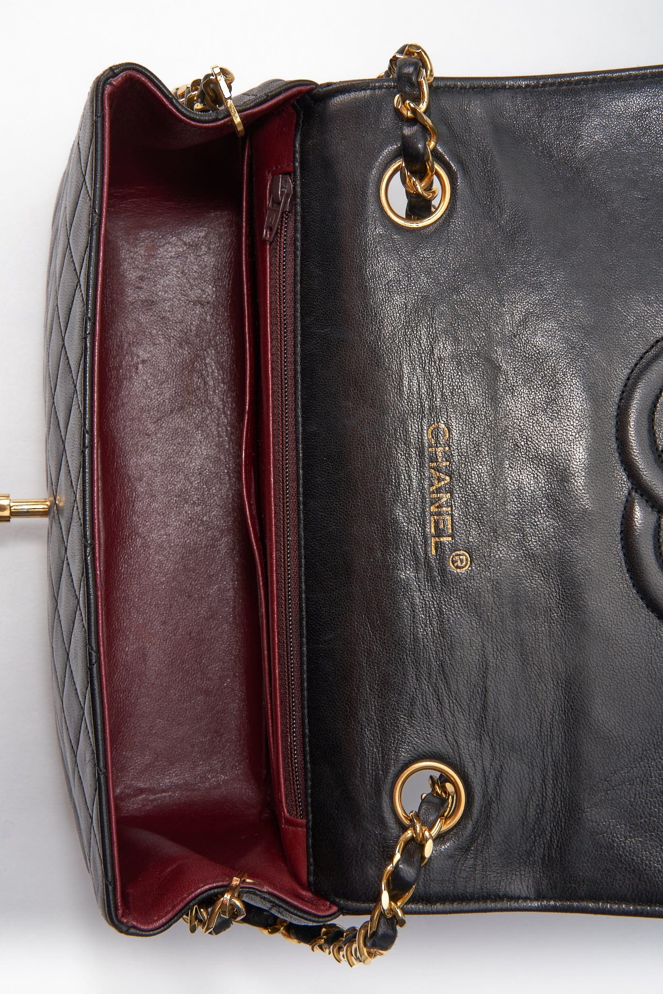 Chanel Black Single Flap with 24k gold plated hardware