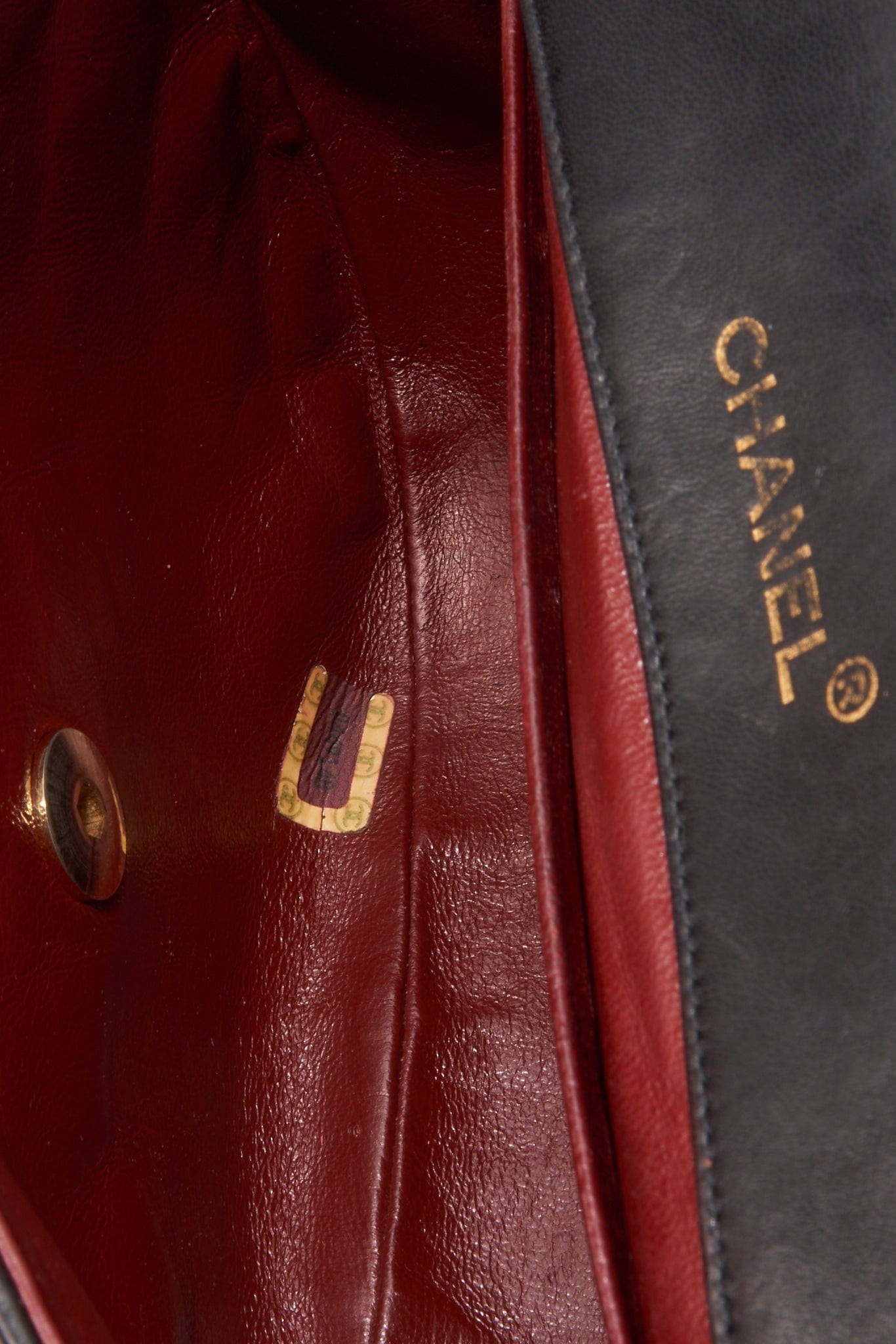 Chanel Black Half Moon Single Flap with 24k gold plated hardware