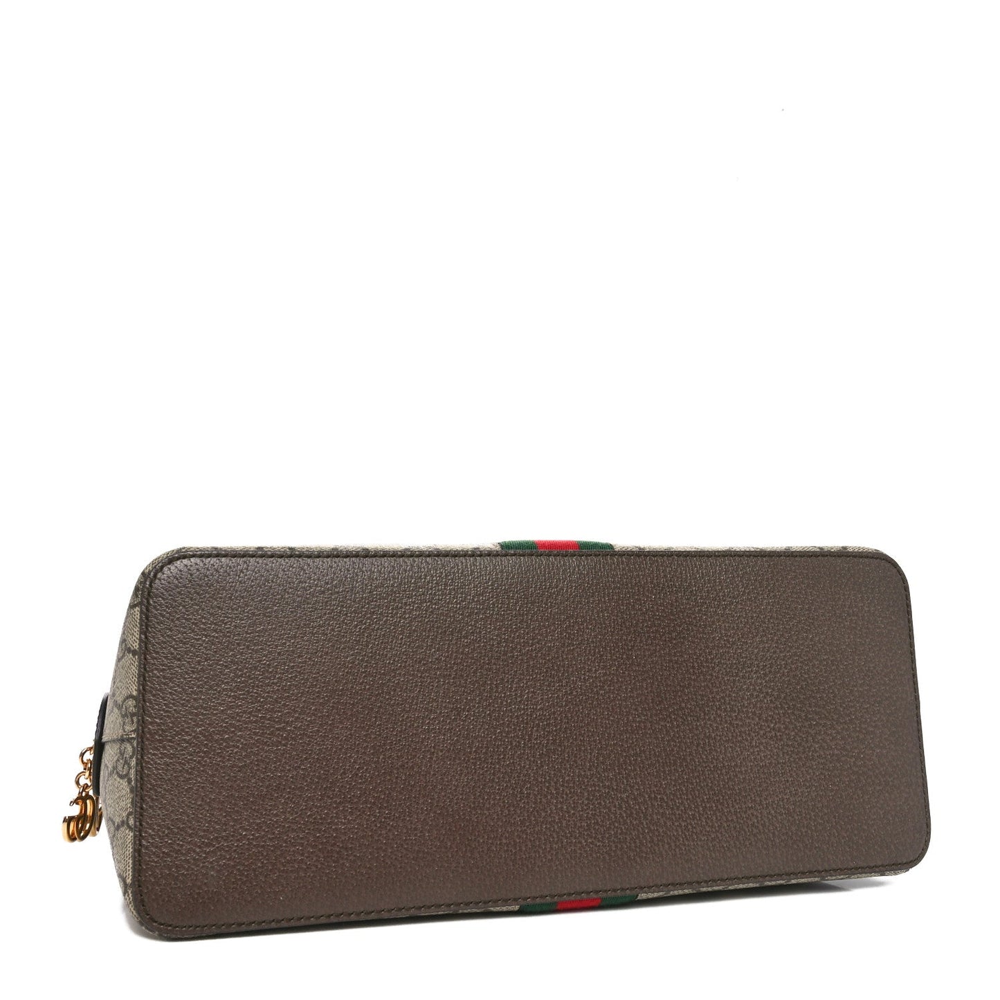 Amelia GG Supreme Monogram Web Medium Ophidia Top Handle Dome Bag Brown