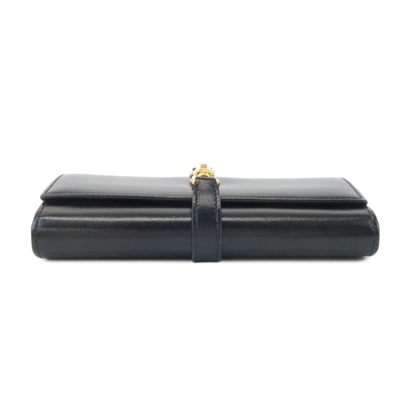 GUCCI Jackie 1961 Leather Chain Wallet WOC Black 652681.0416  d